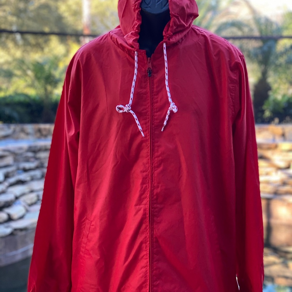 DC WINDBREAKER JACKET RED‎